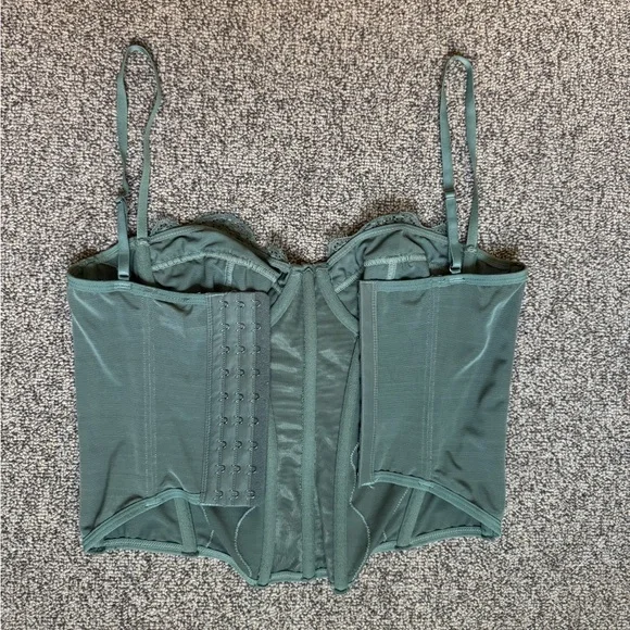 Urban Outfitters Green Corset Top Size M - Picture 2 of 4
